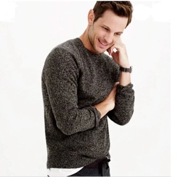 J. Crew Factory Lambswool Blend Marled Crewneck Sweater AA027 Size M - Picture 1 of 10